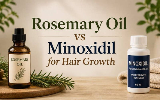 Rosemary Oil vs Minoxidil — Which One Actually Works Better for Hair Growth?
